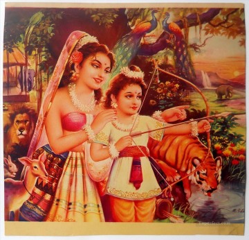 krishna Painting - Radha Krishna 54 Hindoo